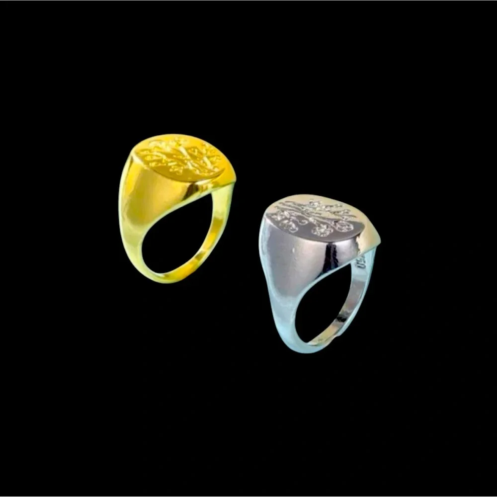 Men’s Stylish gold and silver tone rings